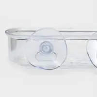 Мыльница на присосках Bath Collection, пластик, 13&times;10&times;3 см, прозрачная