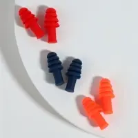 Беруши, 3×1.3 см, в футляре, фасовка 10 шт., силиконовые, МИКС