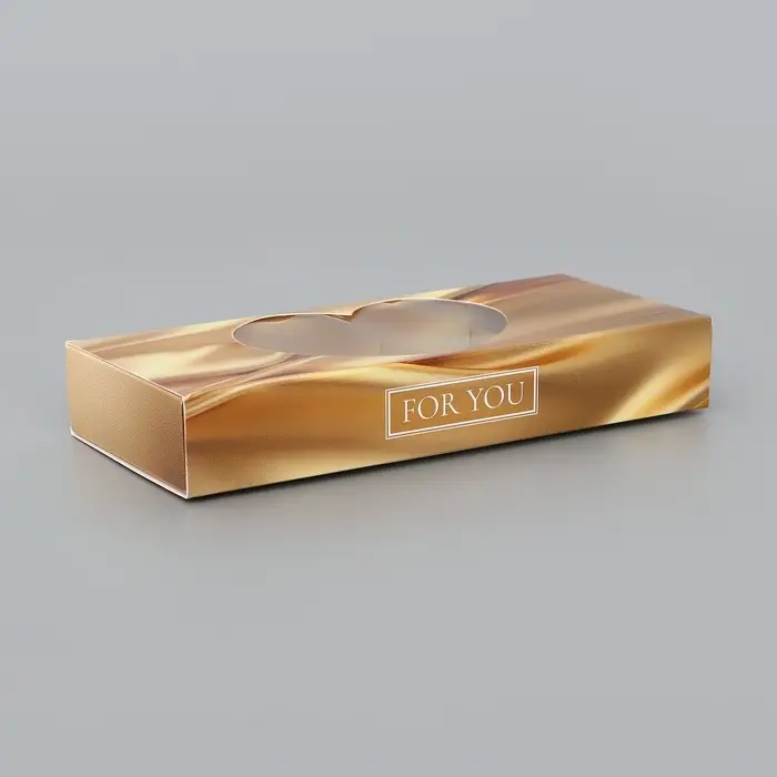 Коробка складная для 10 конфет &laquo;Тебе с любовью&raquo;, 9.8&times;22&times;3.5 см