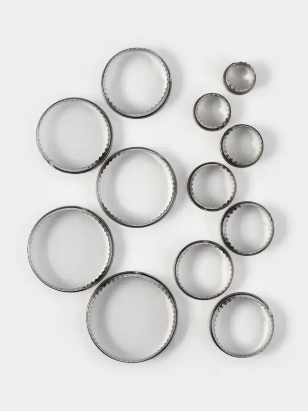 Набор форм для вырезания Набор форм для вырезания "Волна" 12 шт, d 3,5-10,5 см, h 3 см