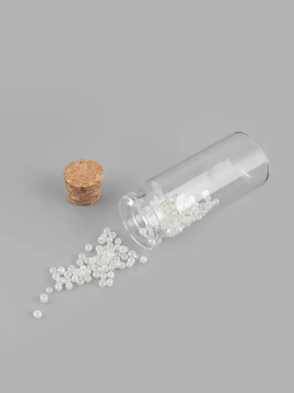 Баночки для хранения бисера, 10 мл, d=2.2&times;5 см, 5 шт.