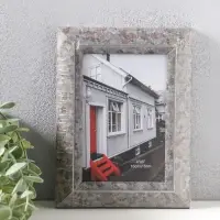 Фоторамка пластик 10х15 см "Марокканская мозаика" оттенки коричневого 19,8х15х2 см