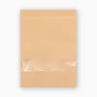 Пакет Zip - lock Крафт с прямоугольным окном 18×26 см
