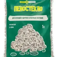 Пеностекло для орхидей и других комнатных растений, фракция 5-10 мм, 1 л