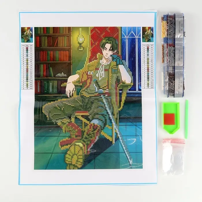 Алмазная мозаика с частичным заполнением на холсте &laquo;Незнакомец&raquo;, 30&times;40 см