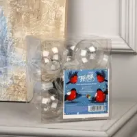 Гирлянда &laquo;Бахрома&raquo; 2.5&times;0.7 м, роса с насадками &laquo;Шарики&raquo;, IP20, серебристая нить, 150 LED, свечение мульти, 12 В