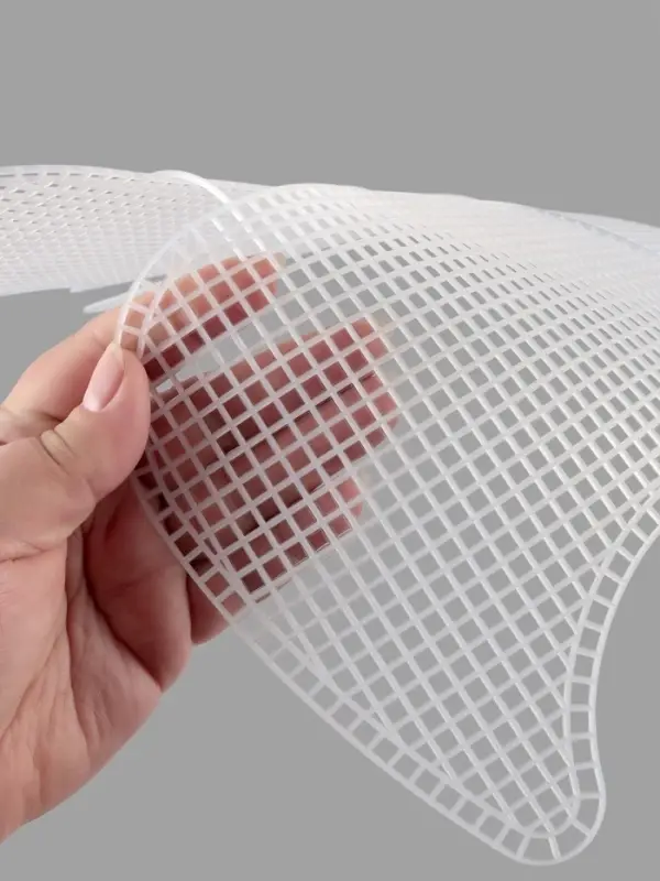 Канва-основа для вышивания сумки, пластиковая, 52&times;29 см, цвет белый