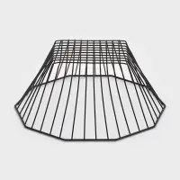 Корзинка - ваза для фруктов &laquo;Квадраты&raquo;, 29&times;11.5 см, чёрная