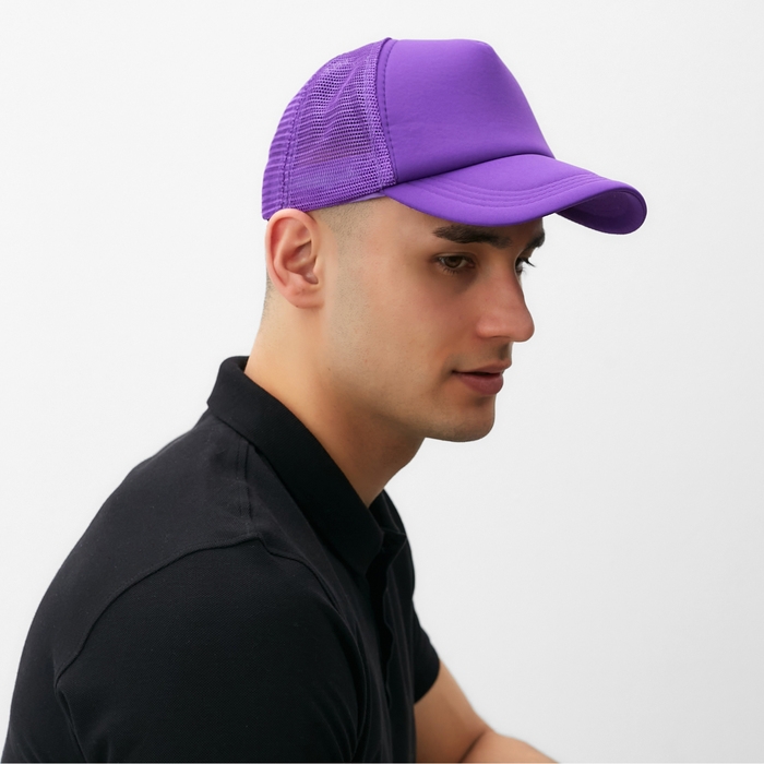 Бейсболка с сеткой MINAKU, цв фиолетовый, р-р 56-58 Бейсболка с сеткой MINAKU, цв фиолетовый, р-р 56-58