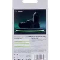 Автомобильное зарядное устройство Luazon AR-CA01, USB, Type-C, PD, 20 W, прозрачное, чёрное