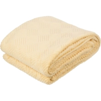 Плед микрофибра Luscan, фактура бежевый 150x200