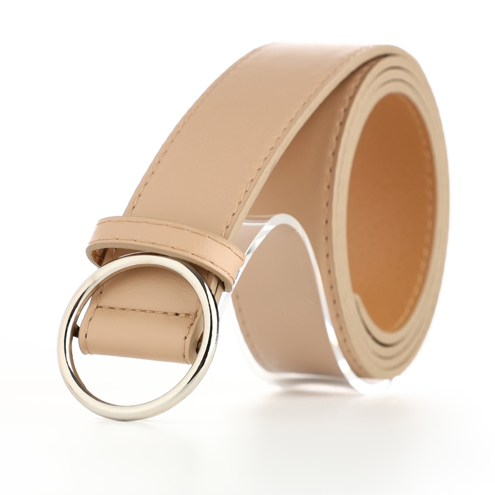 Ремень женский, ширина 3,5 см, пряжка серебро, цвет бежевый Ремень женский, ширина 3,5 см, пряжка серебро, цвет бежевый