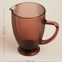 Кувшин SL Home &laquo;Модерн&raquo;, 1.2 л, 19.5&times;13&times;18.5 см, стекло, розовый