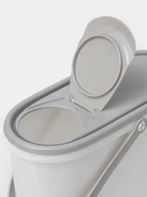 Контейнер для стирального порошка, 5 л, 11&times;24.6&times;32 см, серый