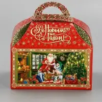 Подарочная новогодняя коробка «Атмосфера» Ларец малый 18.5×12.5×19 см Подарочная новогодняя коробка «Атмосфера» Ларец малый 18.5×12.5×19 см