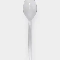 Ложка одноразовая для фуршета, набор 50 шт., 10 см, пластик, прозрачная