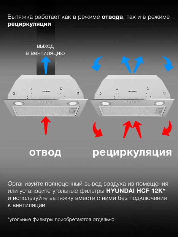 Вытяжка встраиваемая HBB 6033 IX нержавеющая сталь Вытяжка встраиваемая HBB 6033 IX нержавеющая сталь