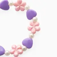 Набор детский &laquo;Выбражулька. Ромашки с бабочкой&raquo;, 2 предмета: бусы, браслет, МИКС