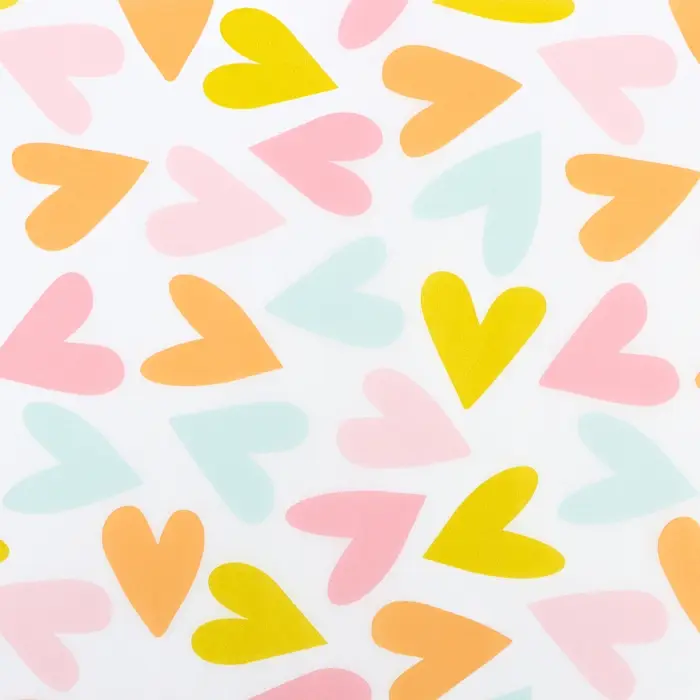 Бумага упаковочная тишью «С любовью», 50 см × 70 см, 17 грамм