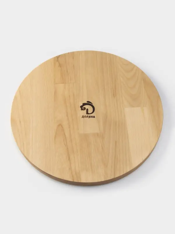 Менажница круглая Доляна, d=27 см, 5 секций, дерево берёза