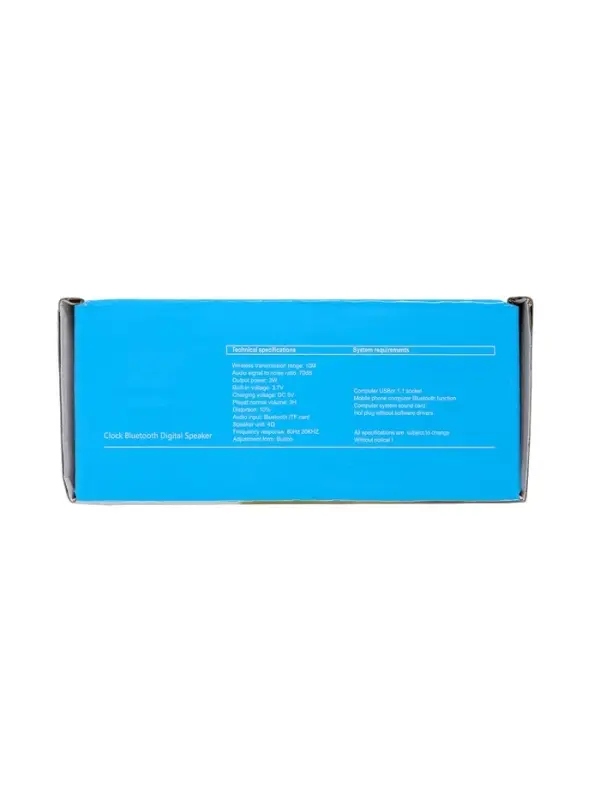 Часы-будильник электронные, колонка, USB, Bluetooth, карта памяти, чёрный