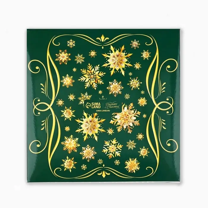 Коробка под 9 конфет с ячейками &laquo;Новогодняя сказка&raquo;, 14.5&times;14.5&times;3 см