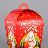 Коробка подарочная пасхальная &laquo;Красна девица&raquo;, 17&times;17&times;26 см