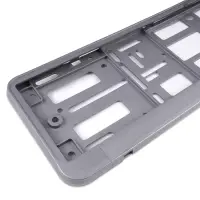 Рамка под номерной знак двусоставная (серебристый металлик) AVS RN-16