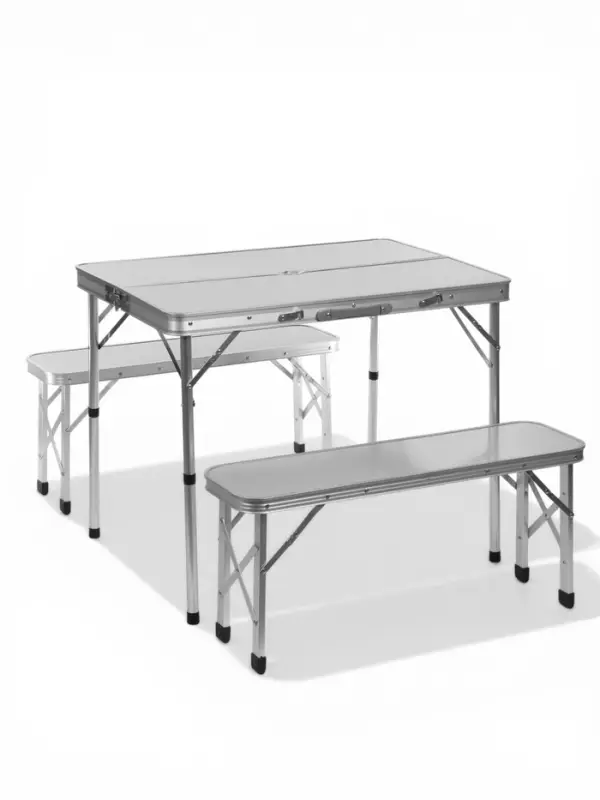 Набор туристической мебели Maclay, складной: стол, 2 скамейки