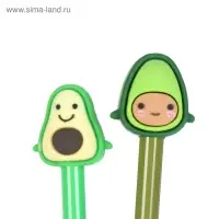 Ручка-прикол Calligrata &laquo;Авокадо&raquo;, синий стержень, гелевая