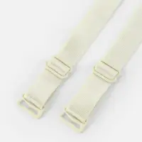 Лямки для бюстгальтера, текстильные, 1.5 см, 37 см, пара, цвет молочный