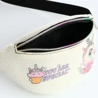 Сумка поясная детская на молнии &laquo;Выбражулька&raquo;, молочная