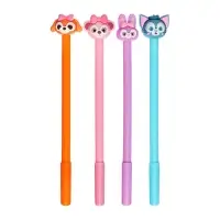 Ручка-прикол Calligrata &laquo;Зверюшки&raquo;, чёрный стержень, гелевая, МИКС