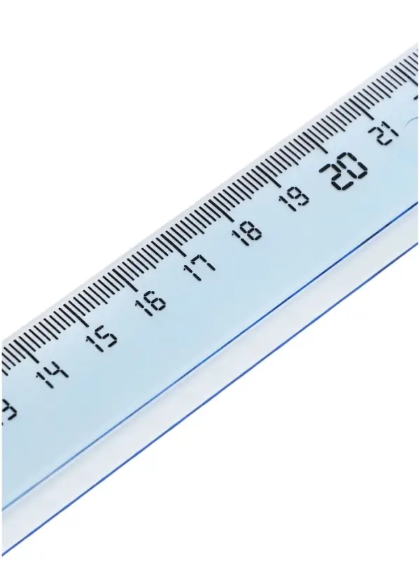 Линейка пластиковая Calligrata, 30 см, прозрачная, МИКС