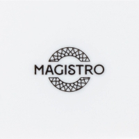 Салатник фарфоровый Magistro Rodos, 1,4 л, 20×9 см, цвет белый