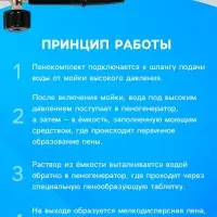 Пенообразователь под воду, объем 1 литр, 8 соединительных переходников