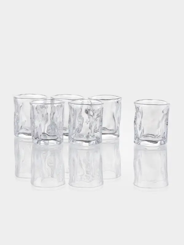 Стопки Ice.Bar, 70 мл, размер одной стопки 5.3&times;5.3&times;6 см, набор 6 шт., стекло, прозрачные