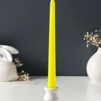 Набор свечей античных 25 см, 2 шт., 58 г, 7 ч, жёлтый