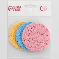 Спонж для умывания &laquo;Мягкость&raquo;, d=7.5 см, МИКС
