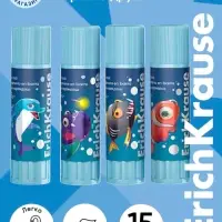 Клей-карандаш ErichKrause EasyStick Sea Friends, PVP, экономичный расход, 15 г, МИКС