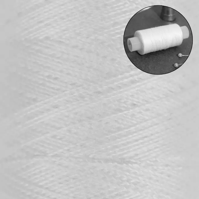 Нитки 40ЛШ, 200 м, белые №001 Нитки 40ЛШ, 200 м, белые №001