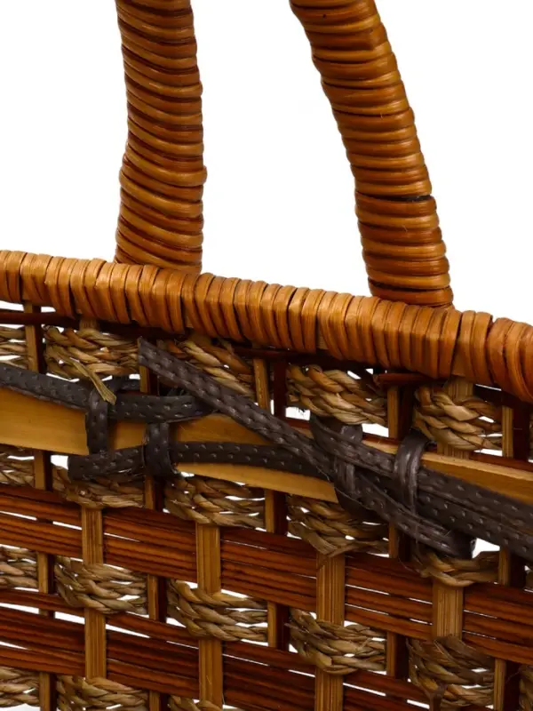 Корзина плетёная для хранения &laquo;Пикник&raquo;, 26&times;35&times;37, ротанг, с ручкой, коричневая