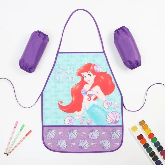 Фартук с нарукавниками детский &laquo;Ариэль&raquo;, Принцессы, 49&times;39 см