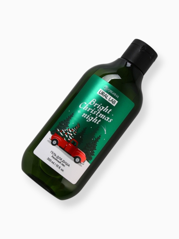 Ural Lab Winter Melody Гель для душа, 300 мл, Bright Christmas night, хвойный лес