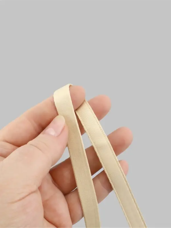 Лента тоннельная, двухстрочная, 10 мм, 50&plusmn;1 м, бежевая