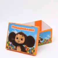 Коробка подарочная «Поздравляю», Чебурашка, 31 х 25,5 х 16 см Коробка подарочная «Поздравляю», Чебурашка, 31 х 25,5 х 16 см