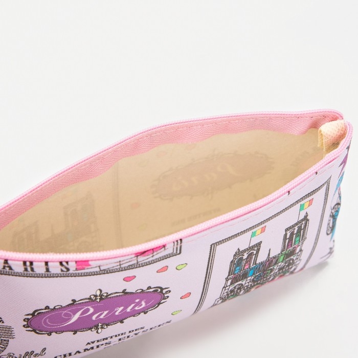 Косметичка на молнии, цвет розовый Косметичка на молнии, цвет розовый