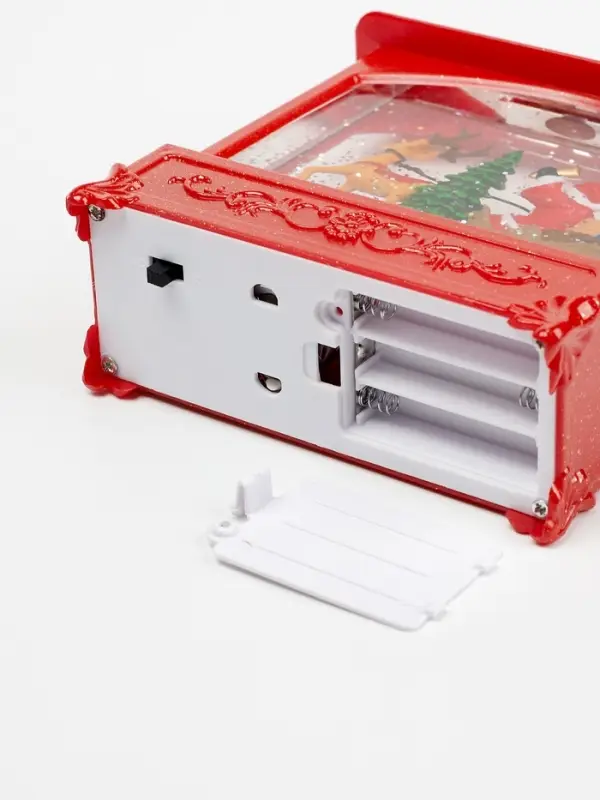 Светодиодная фигура &laquo;Упряжка&raquo; 5.5&times;14&times;19.5 см, от батареек 3хААА, музыка, USB, свечение тёплое белое
