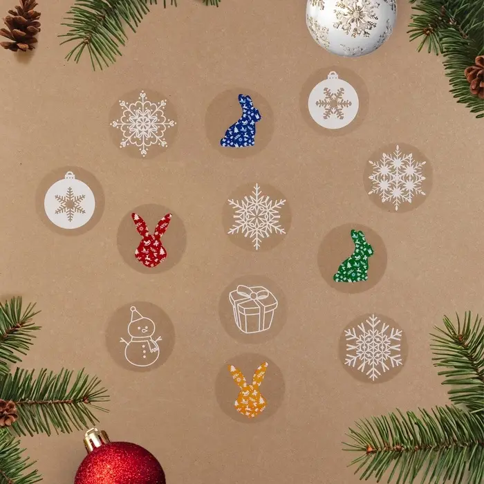 Наклейки на окна &laquo;Новогодние&raquo;, МИКС