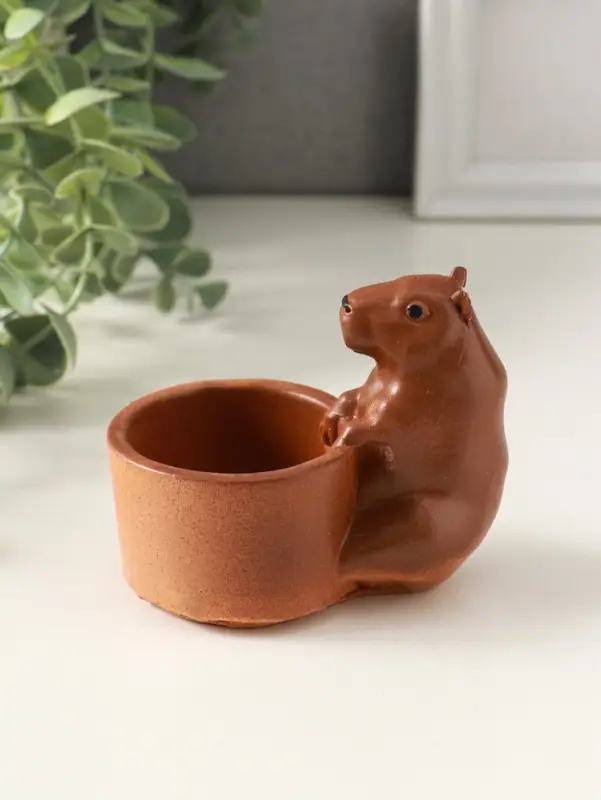 Подставка для мелочей &laquo;Капибара&raquo; 8&times;9&times;6 см, гипс